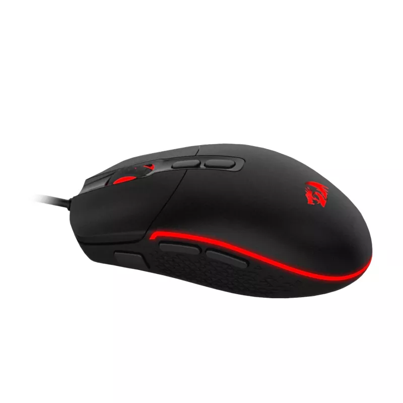 Ratón gaming óptico con cable Redragon M719 INVADER RGB 10000 DPI - negro