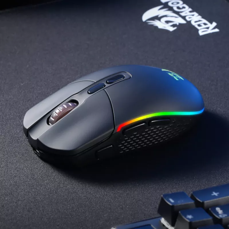 Redragon M719 Pro INVADER 10000DPI Ratón gaming inalámbrico 2.4GHz - Negro