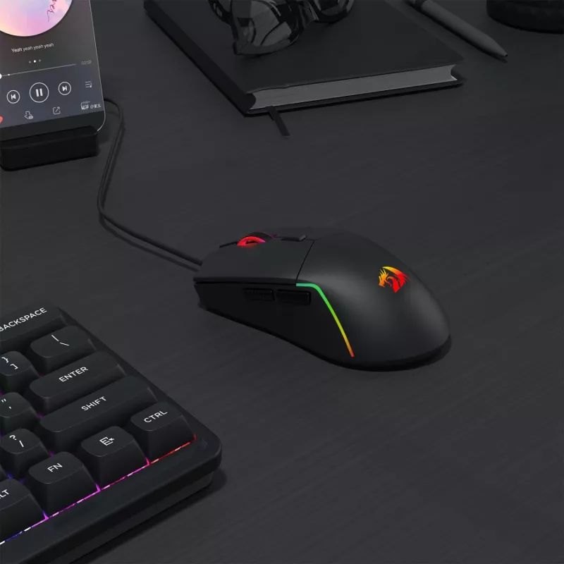 Redragon M730-RGB NAGA RGB ratón gaming con cable 10000 DPI
