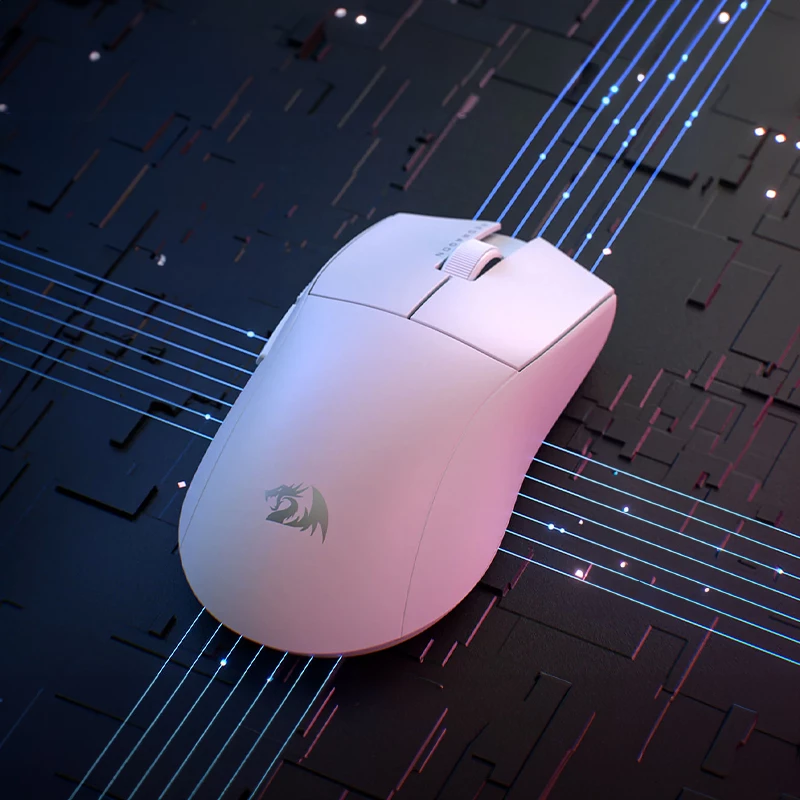 REDRAGON M916 PRO 1K Ratón gaming inalámbrico 3 modos - Rosa