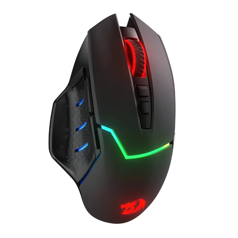 REDRAGON Mirage Pro Ratón gaming inalámbrico 8000DPI RGB - Negro
