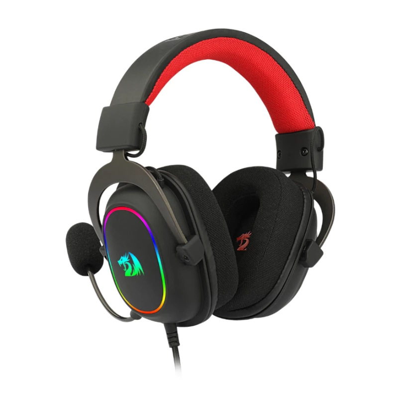 REDRAGON Over-Ear ZEUS-X auriculares gaming USB RGB - negros
