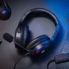 Redragon Pandora Auriculares gaming Over-Ear RGB, USB (solo alimentación) / Aux (micrófono y auriculares), negro