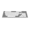 Redragon BK-7111 Teclado inalámbrico de tijera con teclado numérico, 2,4 GHz/Bluetooth, gris