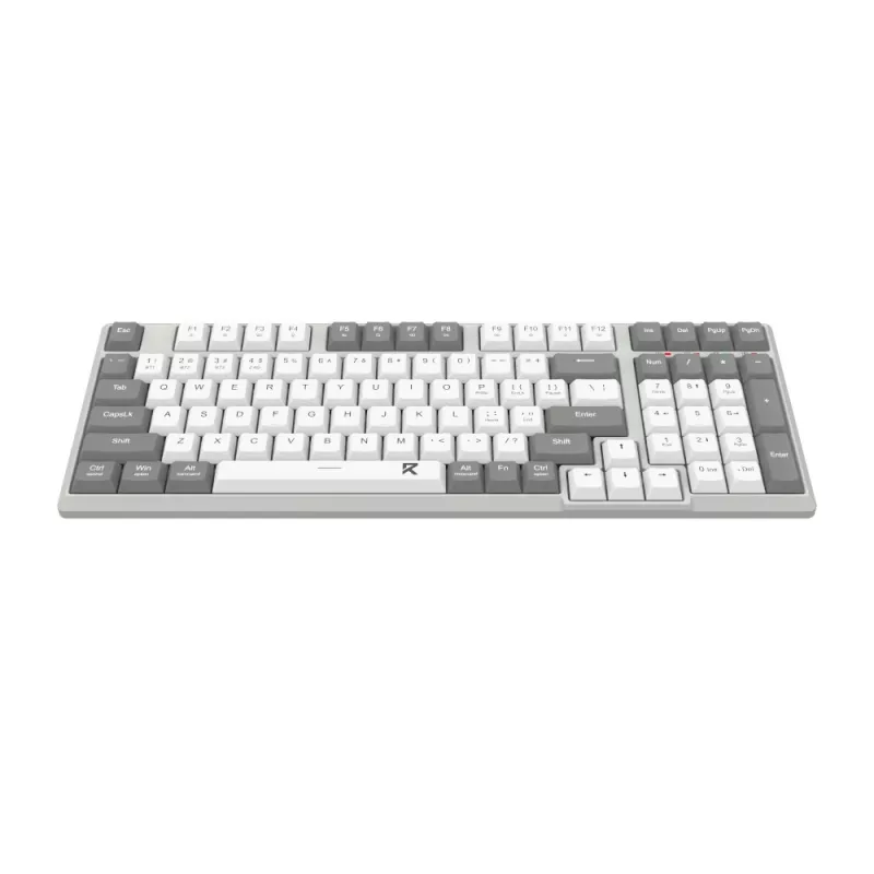 Redragon BK-7111 Teclado inalámbrico de tijera con teclado numérico, 2,4 GHz/Bluetooth, gris