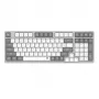 Redragon BK-7111 Teclado inalámbrico de tijera con teclado numérico, 2,4 GHz/Bluetooth, gris