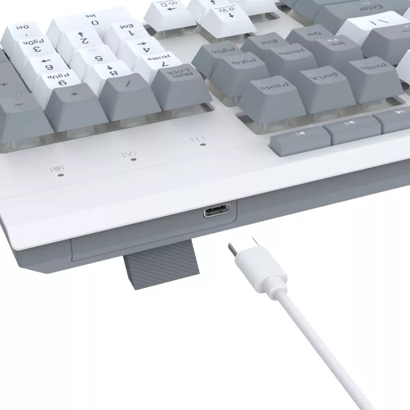 Redragon S151 Conjunto de teclado y ratón gaming RGB con cable - Blanco y Gris