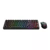Redragon S162 combo de teclado mecánico gaming inalámbrico 3 modos RGB y ratón - negro
