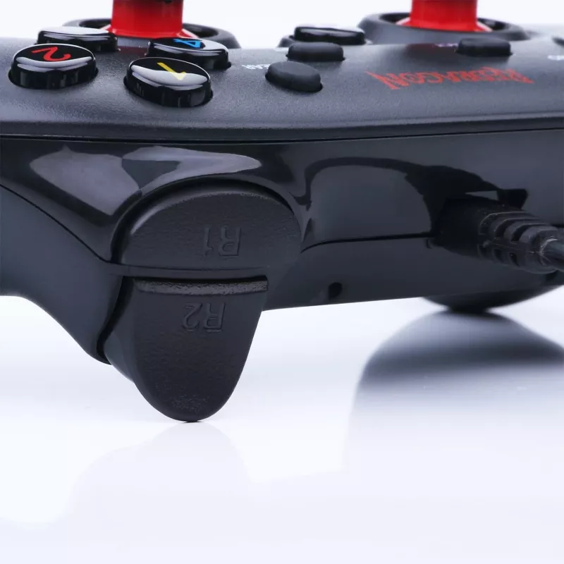 Mando para PC con cable X/D-Input REDRAGON SATURN negro