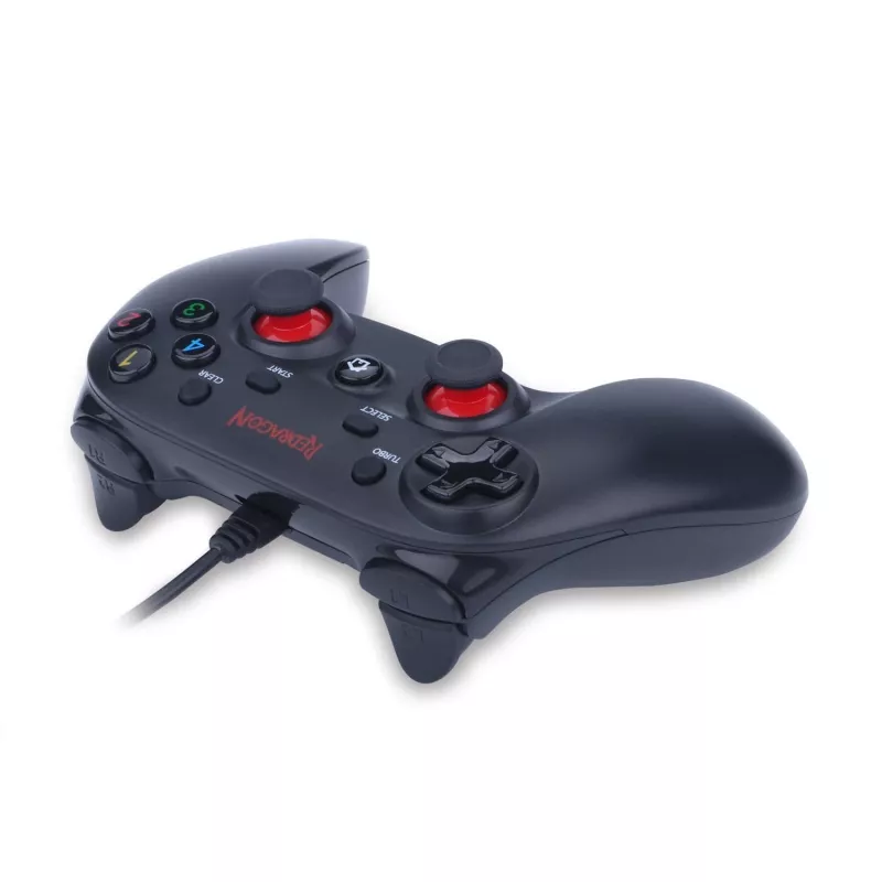 Mando para PC con cable X/D-Input REDRAGON SATURN negro