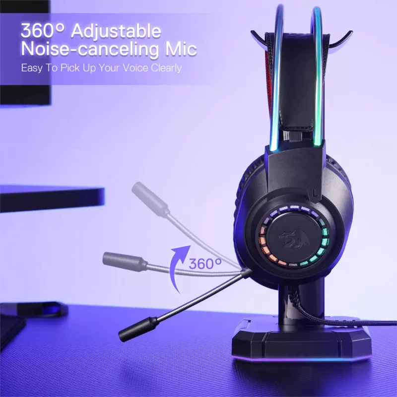 Redragon SCREAM Auriculares gaming over-ear RGB - negro