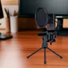 REDRAGON SEYFERT Micrófono gaming de 3,5 mm con trípode - negro