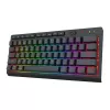 Redragon SHIVA K522 PRO Teclado gaming inalámbrico RGB - Tri-Mode TKL mecánico, switches rojos hot-swappable, negro