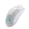REDRAGON STORM Ratón gaming con cable RGB - diseño ligero de panal, 12400 DPI, 7 botones programables, interruptores Omron, patines de PTFE