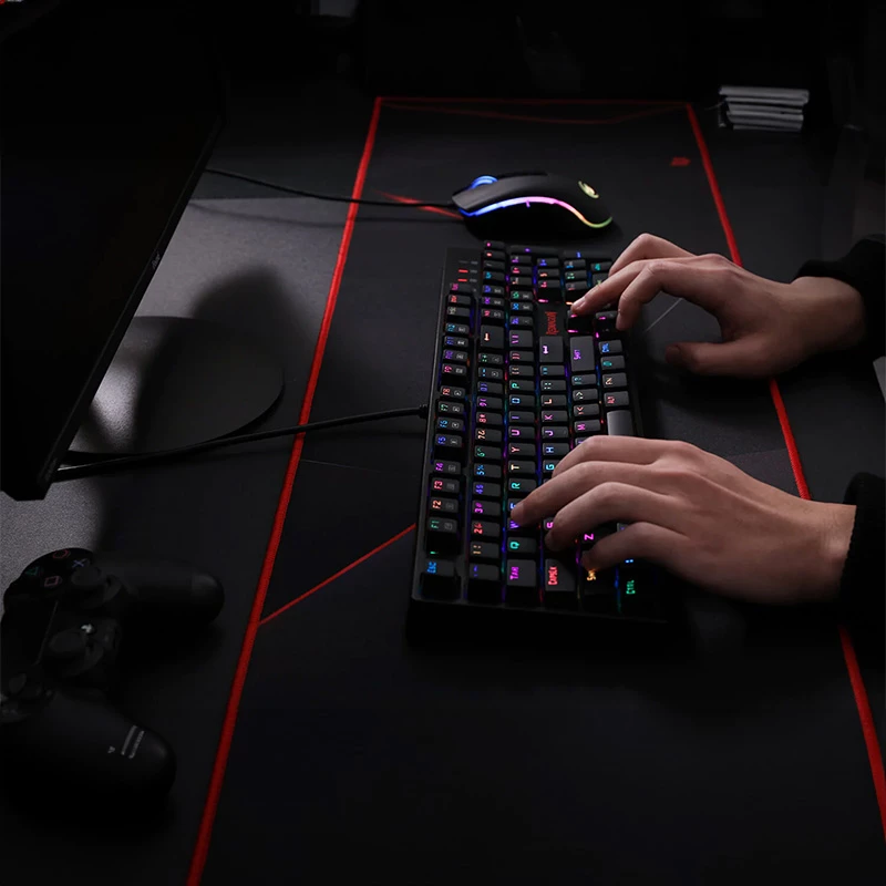 Teclado gaming mecánico RGB Redragon SURARA K582RGB - negro