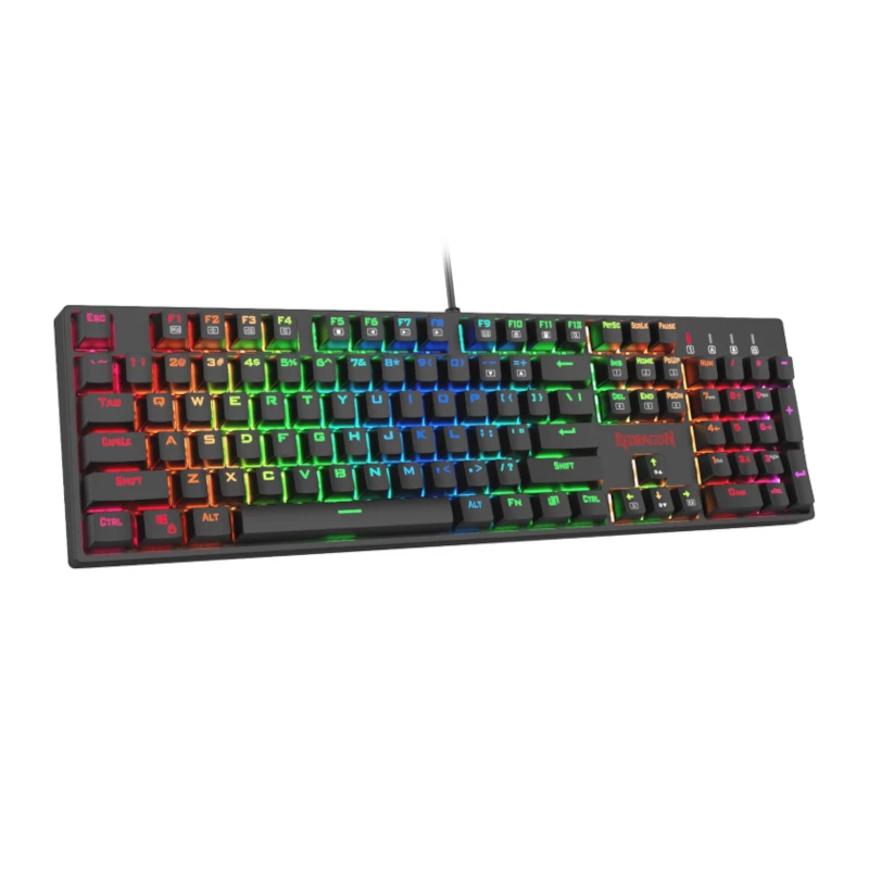 Teclado gaming mecánico RGB Redragon SURARA K582RGB - negro