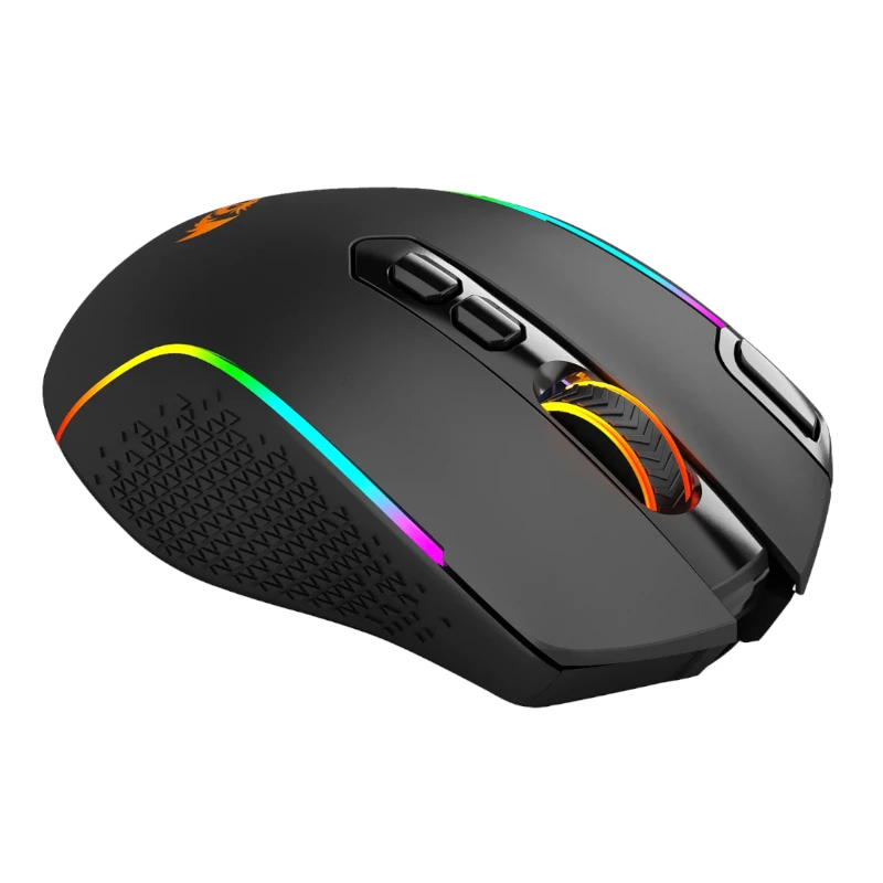Ratón gaming inalámbrico REDRAGON Taipan Pro 10000DPI RGB - negro
