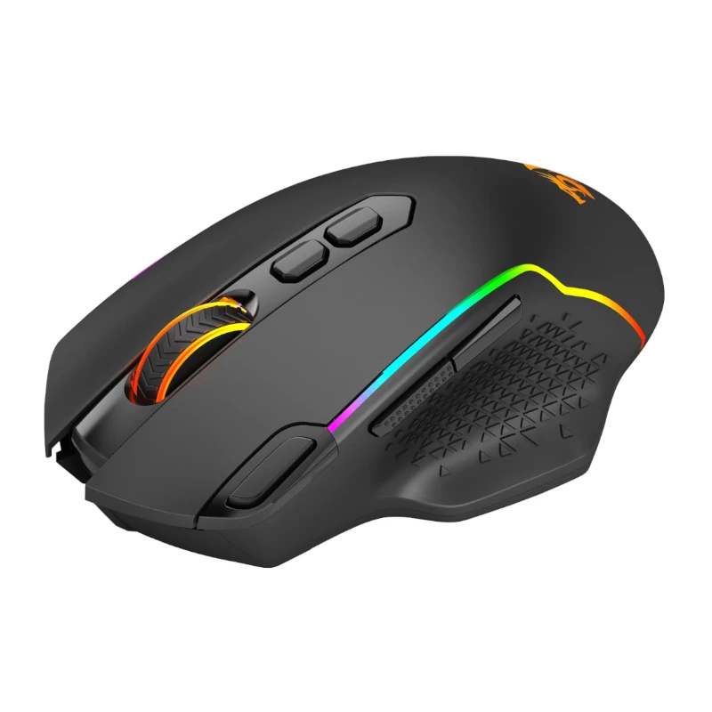 Ratón gaming inalámbrico REDRAGON Taipan Pro 10000DPI RGB - negro
