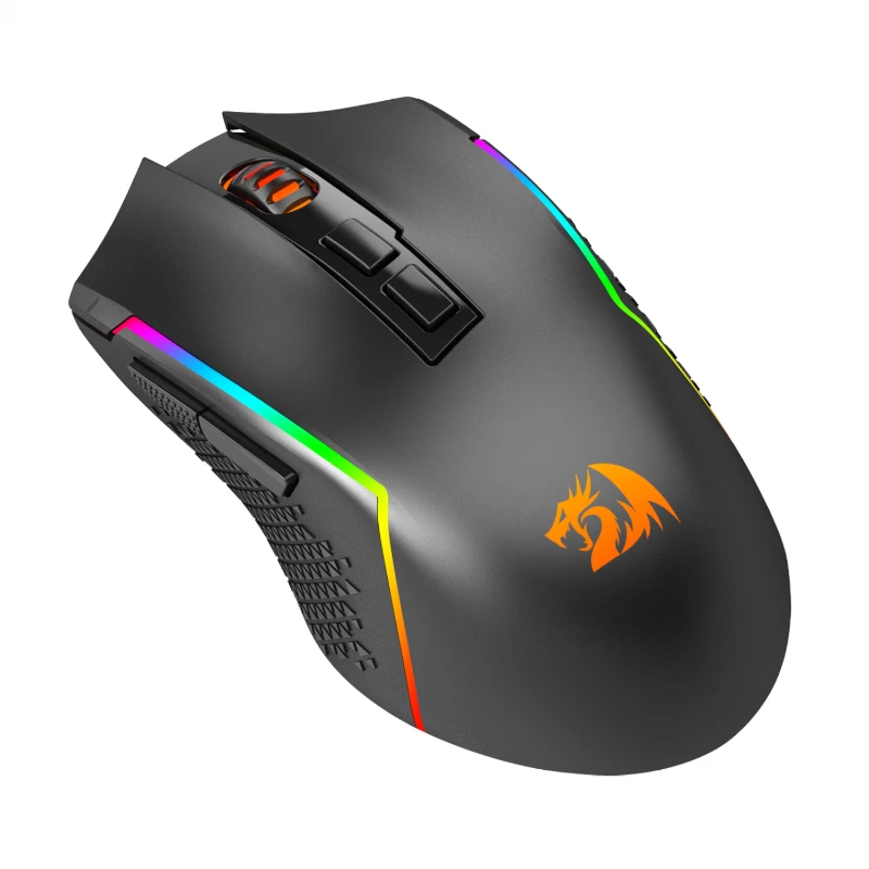 REDRAGON Trident Pro Ratón gaming RGB 8000DPI - negro