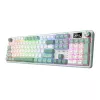 Redragon WYVERN K761 Pro teclado mecánico gaming inalámbrico de tamaño completo RGB - blanco/verde