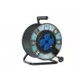 REEL RR3X1.5.40M.IP44 B.1116-300G-40-S alargador con carrete 40m H05VV-F 3x1,5mm² 4 tomas Schuko IP44 negro