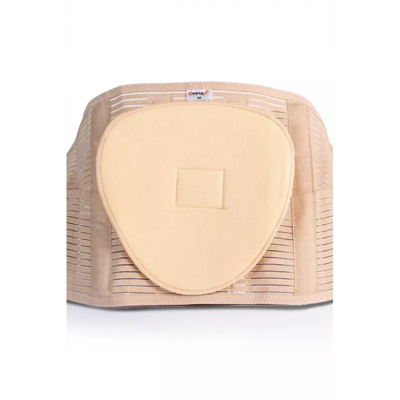 REH Lumbo O-1431/XL Faja de soporte lumbosacro con correas elásticas tensoras, talla XL, beige