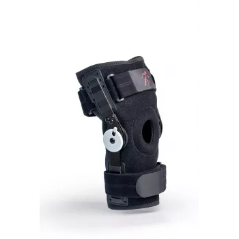 REH Stabilmax O-1241/M rodillera corta abierta con rótula, mediana, negra
