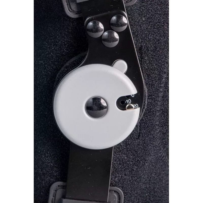 REH Stabilmax O-1241/M rodillera corta abierta con rótula, mediana, negra