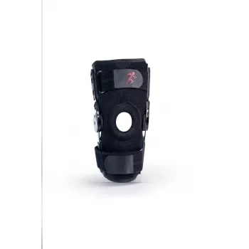 REH Stabilmax O-1241/M rodillera corta abierta con rótula, mediana, negra