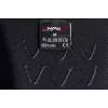 REH Stabilmax O-1241/XXL rodillera corta abierta con estabilizadores flexibles, neopreno perforado, negra, talla XXL