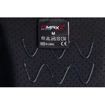 REH Stabilmax O-1241/XXL rodillera corta abierta con estabilizadores flexibles, neopreno perforado, negra, talla XXL