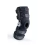 REH Stabilmax O-1243/4XL Rodillera larga abierta con correas ajustables, negra, 4XL
