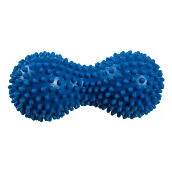 REHA FUND PILO-3018/1 pelota de rehabilitación en forma de cacahuete con nódulos de masaje, azul, 15x7 cm