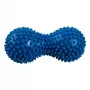 REHA FUND PILO-3018/1 pelota de rehabilitación en forma de cacahuete con nódulos de masaje, azul, 15x7 cm