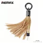 REMAX Cable de Datos Anillo con Borlas para Apple Lightning Oro