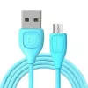 REMAX Lesu Cable Micro RC-050m Azul - Cable de carga y datos USB 2.0, 0,5 m