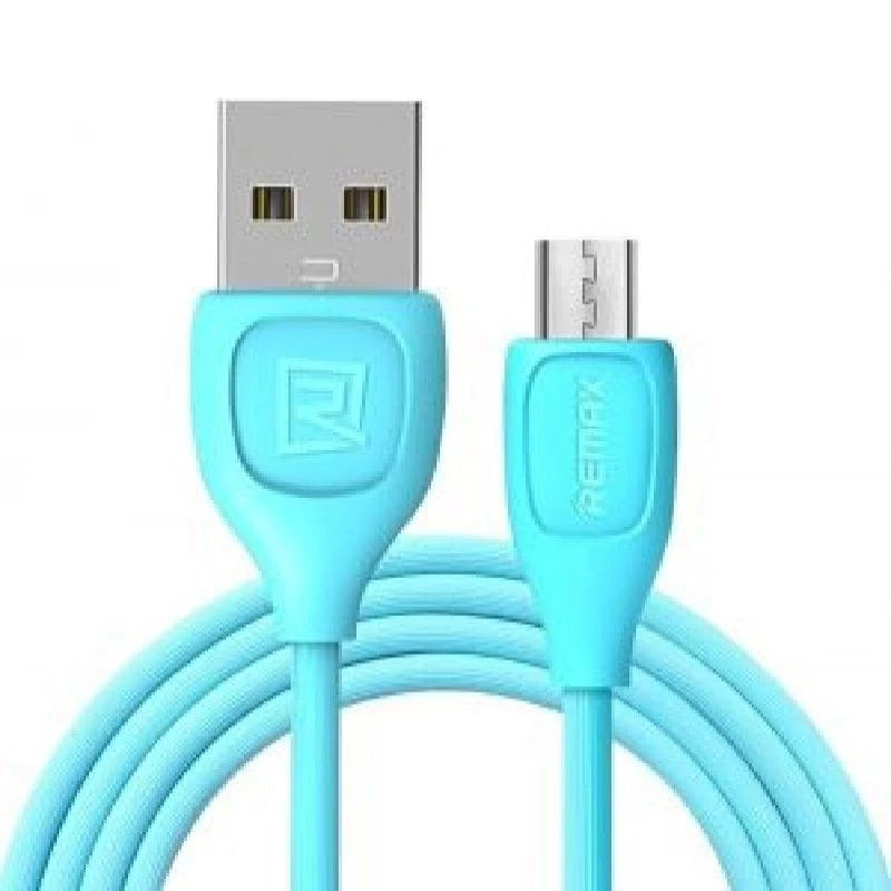 REMAX Lesu Cable Micro RC-050m Azul - Cable de carga y datos USB 2.0, 0,5 m