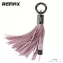 REMAX Tassels Ring Cable de datos para Lightning Rosa 1m