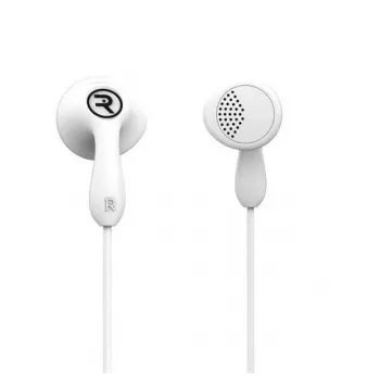 Auriculares in-ear con cable y micrófono REMAX Universal Earphone RM-301, jack 3,5 mm, blancos