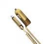 REMAX cargador de coche universal Finchy RCC103 dorado