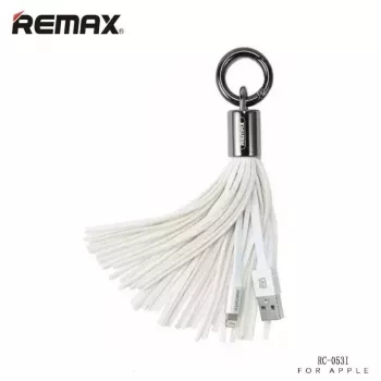 REMAX cable universal con anilla de borlas para Micro USB - blanco