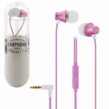 REMAX Auriculares in-ear con micrófono universal WI80 Rosa