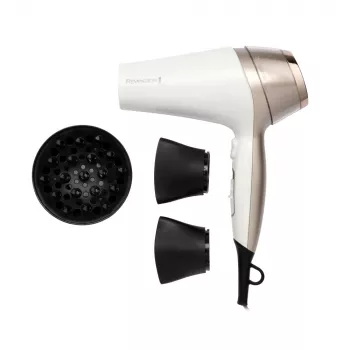 Remington D5720 Secador de pelo iónico 2400 W marrón con detalles en oro rosa