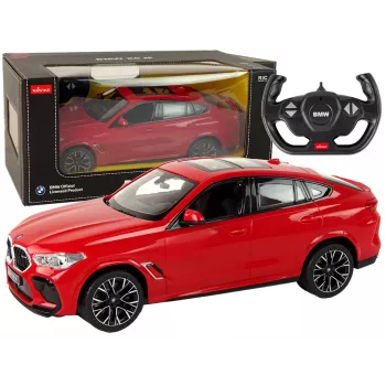 Coche radiocontrol RC BMW X6 Rastar Pilot rojo 1:14