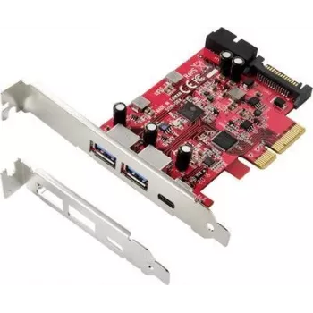 Renkforce tarjeta controladora USB 3.1 PCIe x1 de 1+4 puertos RF-4541492