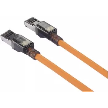 Renkforce Cable de red CAT 6a S/FTP, 10 m, Naranja, LSZH, función Port Finder (RF-6609656)