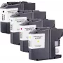 Renkforce set de cartuchos de tinta compatibles para Brother LC-223BK/C/M/Y – negro, cian, magenta, amarillo (pack de 4, 550 páginas cada uno) RF-6954006