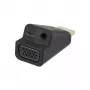 Renkforce Adaptador HDMI a VGA con audio de 3,5 mm, Full HD 1080p, negro 041C142