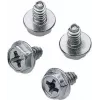 Renkforce RF-4618686 Tornillos para fuente de alimentación M3.5 x 6 mm, Phillips cabeza plana, negro, pack de 5