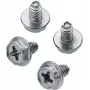 Renkforce RF-4618686 Tornillos para fuente de alimentación M3.5 x 6 mm, Phillips cabeza plana, negro, pack de 5